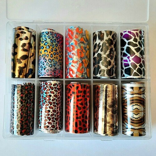 Nail Art Foil Sets, Marble, Butterfly, Flower, Animal, Xmas,Transfer Foils,UK - Picture 26 of 31