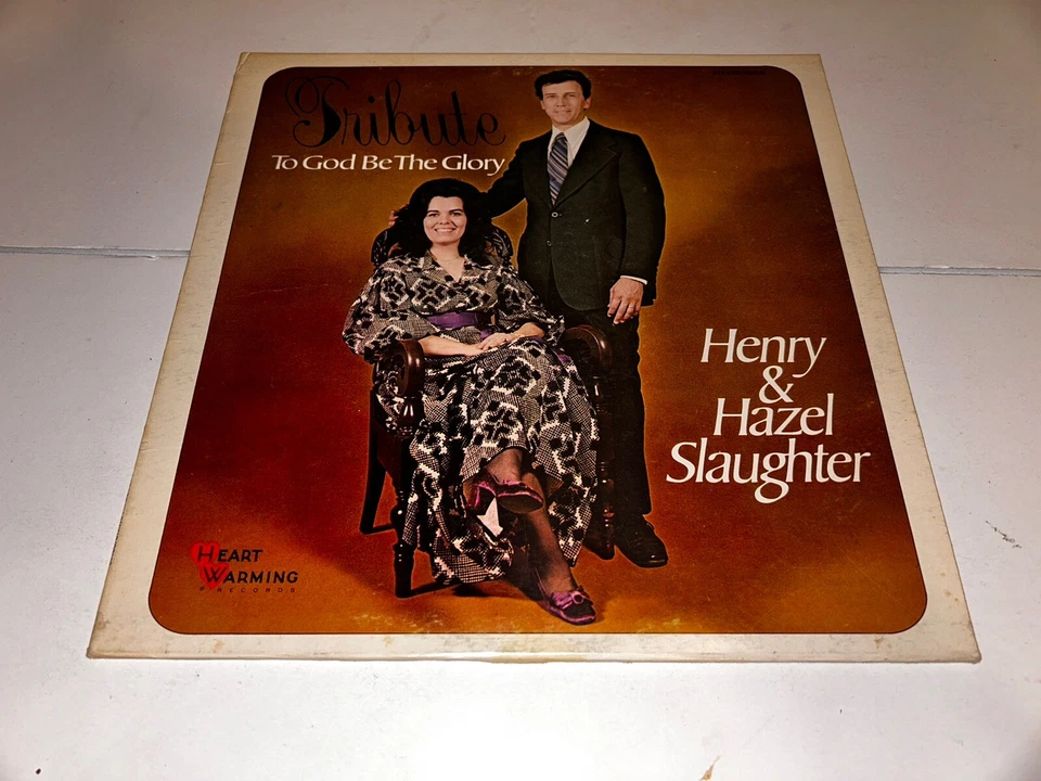 Henry & Hazel Slaughter Tribute To God Be The Glory Gospel Music Record LP 22S33 - Image 3 of 4