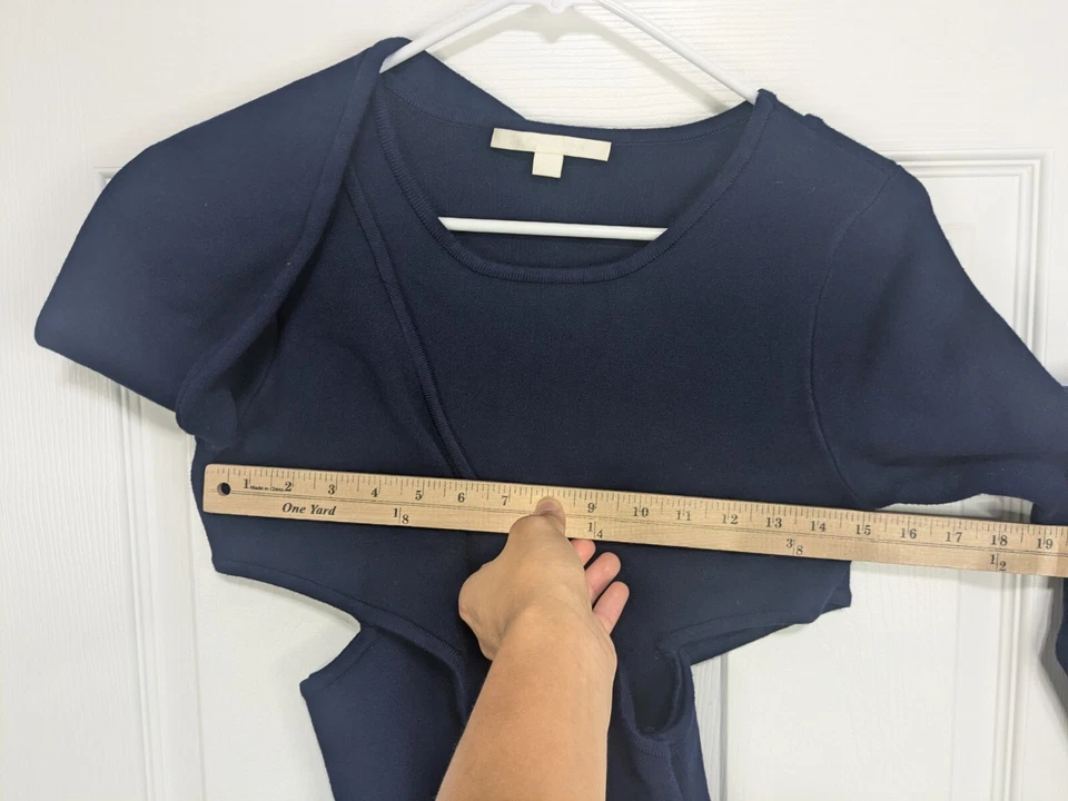 Vestido para mujer Jonathan Simkhai pequeño azul pulóver manga larga Foto 4 de 4