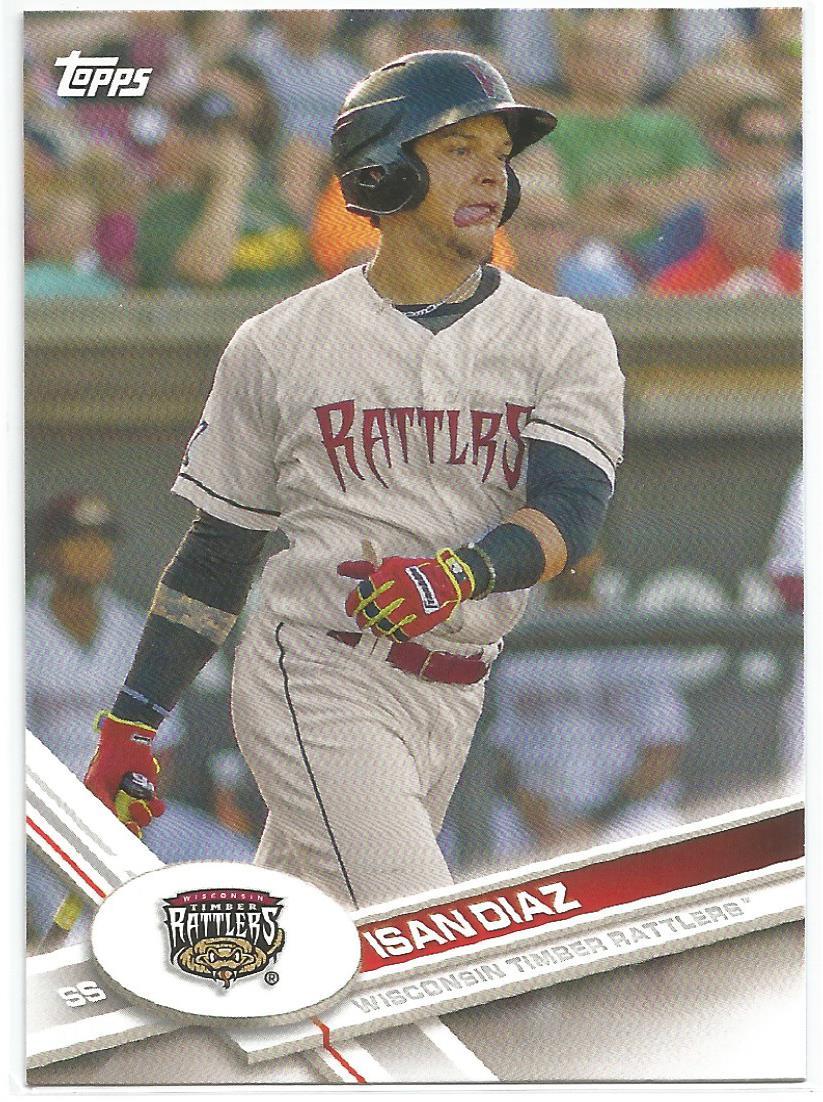 Isan Diaz Milwaukee Brewers 2017 Topps Pro Debut | eBay