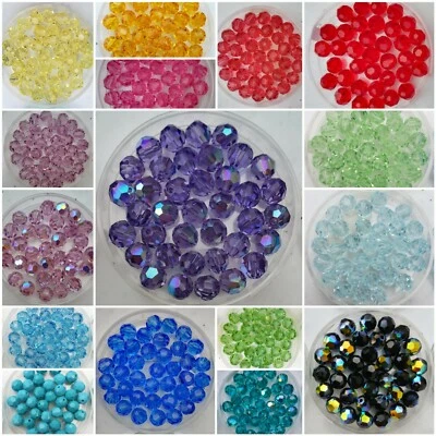 6mm Swarovski® Kristall CLASSIC BEAD rund Kugel facettiert 10x Art 5000 FARBWAHL