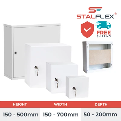 STALFLEX Universal Secure Wall Mounted Metal Enclosure IP24 Casing Lockable