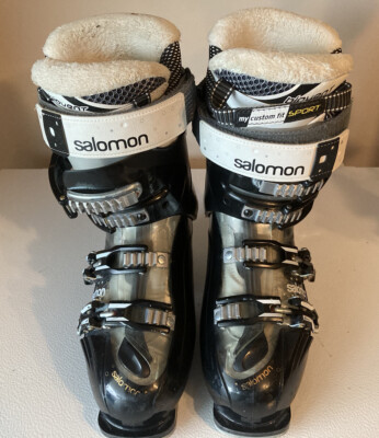 Salomon Energyzer 75 Ski Boots RS75W (size 25) Black White Gray In
