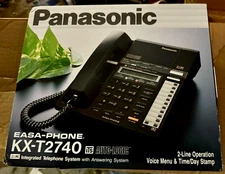 Panasonic 2-Line Phone with Answering Sys (Remote Control) Vintage KX-T2740 -NEW
