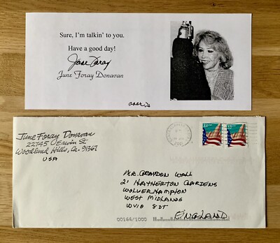 AUTOGRAMM: June Foray signiert - Synchronsprecherin - Roger Rabbit Rocky & Bullwinkle