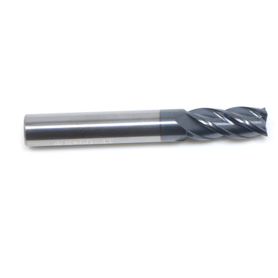 8MM Tungsten Carbide End Mill 4 Flute HRC50 60MM Length Flat Bottom 8MM Shank