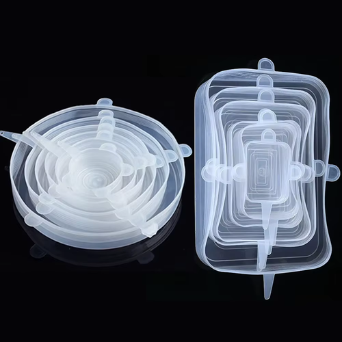 6 Pcs Silicone Cover Stretch Lids for Kitchen Microwave Food Covers Bowl Caps El - Picture 17 of 23