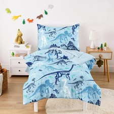 - Dinosaur Toddler Bedding Set for Boys, Colorful Dino Prehistoric Fossil, 4 ...