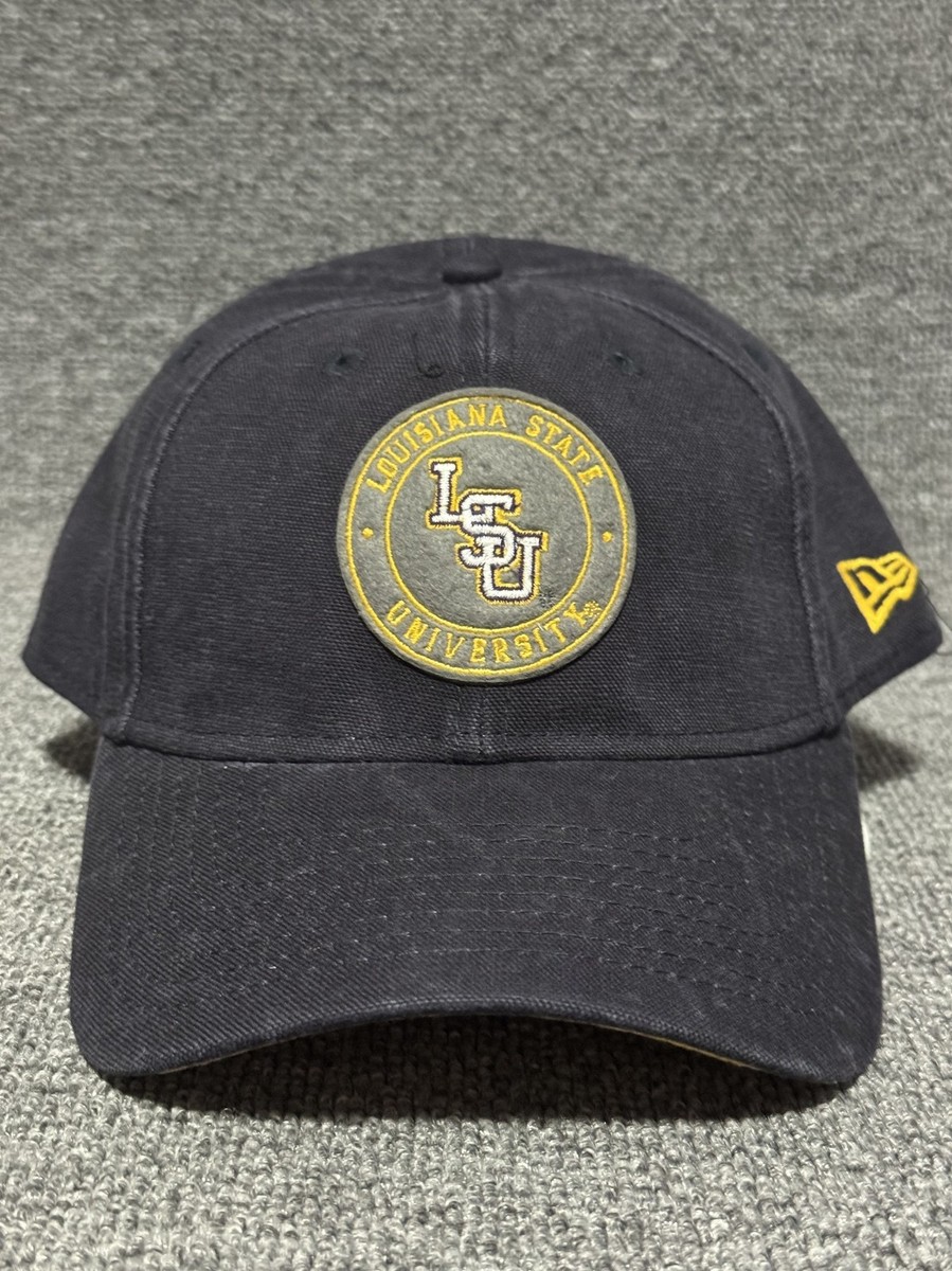 New Era LSU Tigers 9TWENTY Adjustable Hat Black Circular Patch Cap
