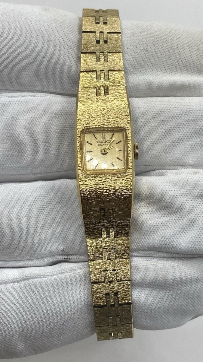Vintage 1980s Seiko Gold and Silver Watch Seiko Unisex Silver Tone Watch, Gold Tone Details, Date and  main image 3