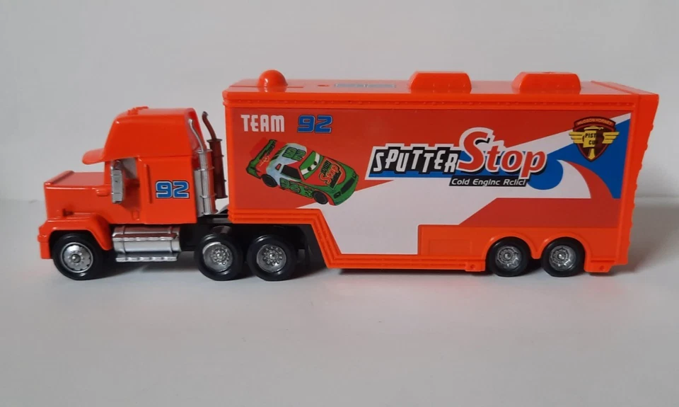 CAMION Mack SPUTTER STOP CARS Disney Pixar car HAULER sfuso camion nr.92 maclama - Immagine 2 di 4