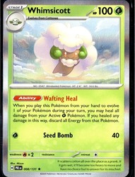 Whimsicott 008/131 Holo Rare Prismatic Evolutions