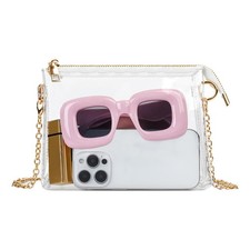 Clear Purse for Women, Clear Bag Stadium Approved, Small Stadium Bag for Conc...