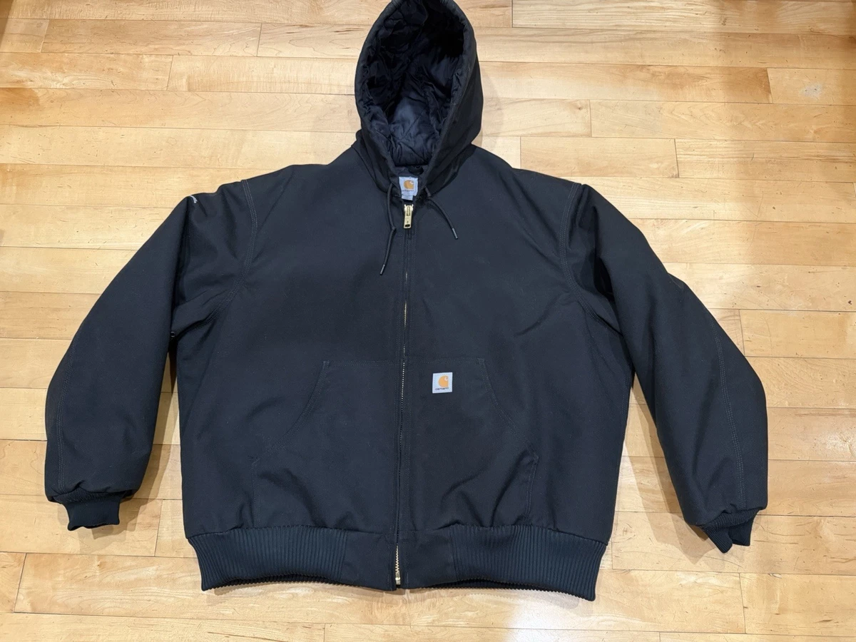 Carhartt アクティブジャケット J133 BLK ブラック CARHARTT EXTREMES HOODED JACKET 'J133 BLK' QUILTED LINED SIZE MENS