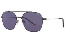 Jaguar 37588 6500 Sunglasses Men's Black/Grey Mirror Pilot 57mm