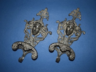Brass Kingdom Lady Face Wall Hook Princess Design Wall Hanger Set Decor RD810