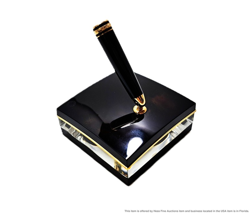 Montblanc Meisterstuck Le Grand Fountain Pen Stand No 144 Crystal Glass