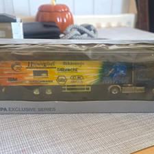 Herpa Exclusive Series Scania Truck Conrad Electronic, With Case & Stand