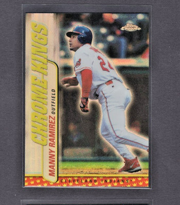 2000 TOPPS CHROME KINGS REFRACTOR MISSING SERIAL PROOF #CK6 MANNY RAMIREZ RARE