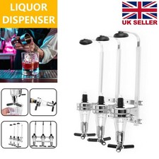3 to 6 BOTTLE WALL MOUNTED & ROTARY STAND DRINK OPTIC DISPENSER PARTY BAR BUTLER