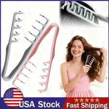 USA Wide Tooth Hair Comb Wide Tooth Comb For Curly Hair Roots Volumizing 