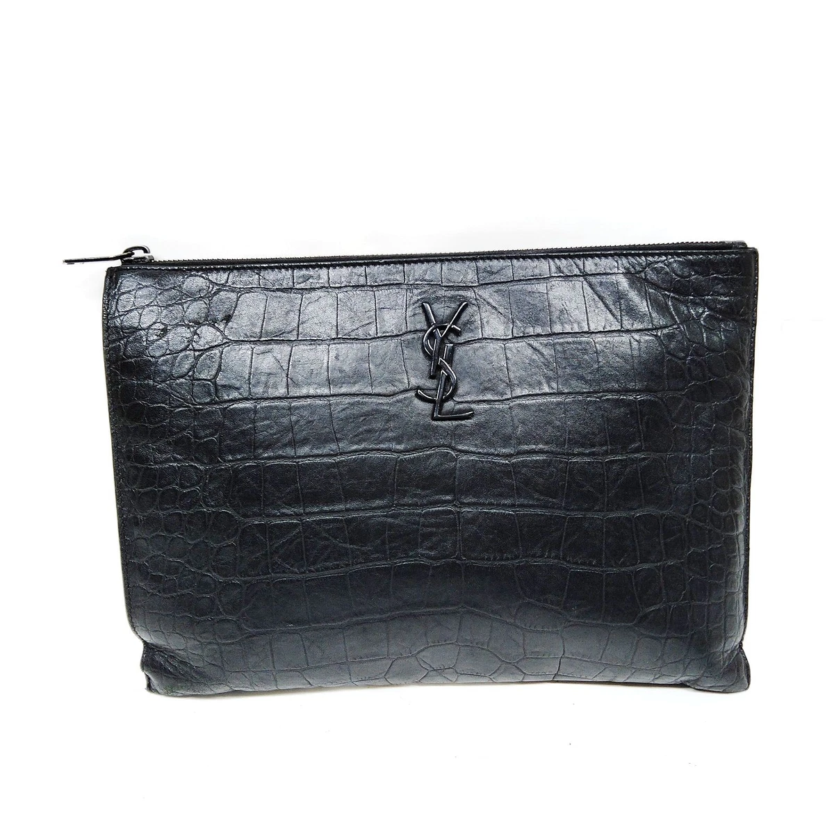 Saint Laurent Leather Clutch Bags for sale | eBay