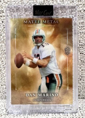 dan marino true 1/1 wildcard matte metal