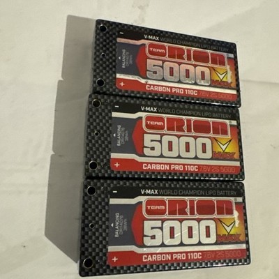 Team Orion LiPo Akku 7,6 V 5000 mAh 2S Carbon Pro 110C   4 mm Anschluss