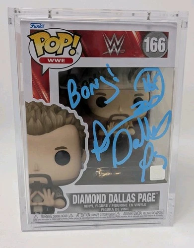 Funko Pop! Diamond Dallas Page WWE Signed #166 "HOF 2017" JSA COA
