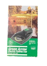 VINTAGE 1989 19th HOLE GREEN ARROW AUTO-RETURN ELECTRIC PUTTING CUP NEW 1901BP