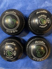 Henselite Tiger Lawn Bowls, Size 3, WB32 With Taylor Bag