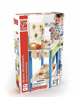 Hape Master Wood Workbench for Kids. New in Box! Hot Toy Of The Season!  