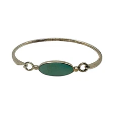 BOMA Sterling Silver Turquoise Inlay Bracelet 2.0  inches  