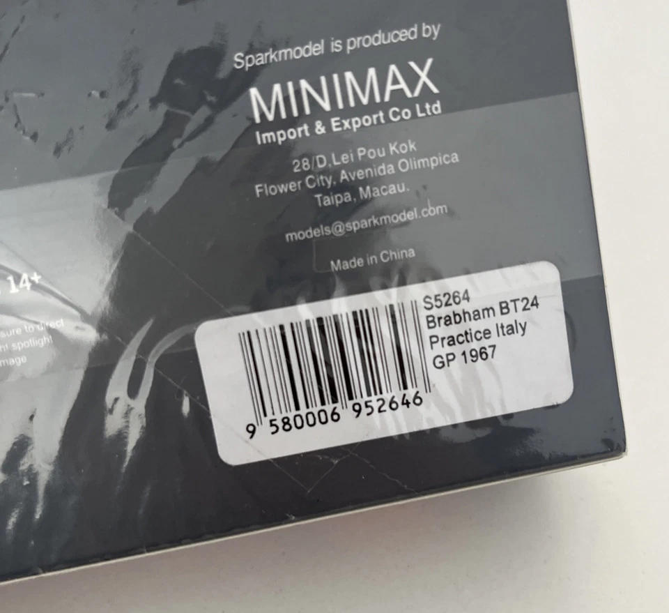 Spark Model Brabham Bt24 Practice Italian Gp 1967 Brabham 1/43 S5264 New F1 - Immagine 4 di 4