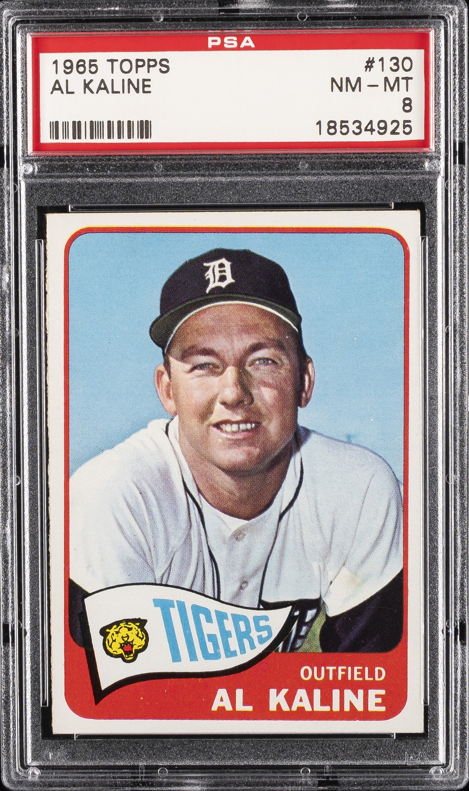 1965 TOPPS #130 AL KALINE PSA 8