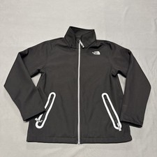 The North Face Boys Zip Soft Shell WindWall Jacket Black Large