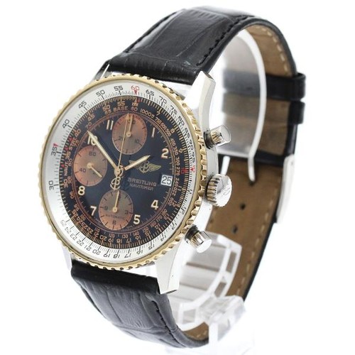 BREITLING NAVITIMER D13022 42mm SS Black / Silver #C5142