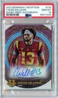 2022 Bowman U Inception Caleb Williams SHORT PRINT Rookie Auto #'D 7/10 PSA 10