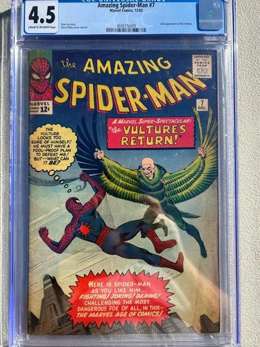 Amazing Spider-Man 7 1963 Marvel Comics CGC VG+ 4.5 2nd App Vulture