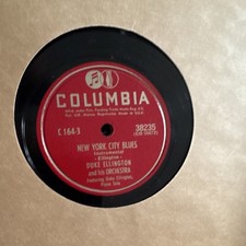 Columbia Duke Ellington New York City Blues Jazz Record 38235