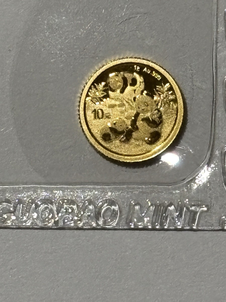 2025 Y China Panda .999 1 Gram Pure FINE Gold Coin 10 Yuan Sealed