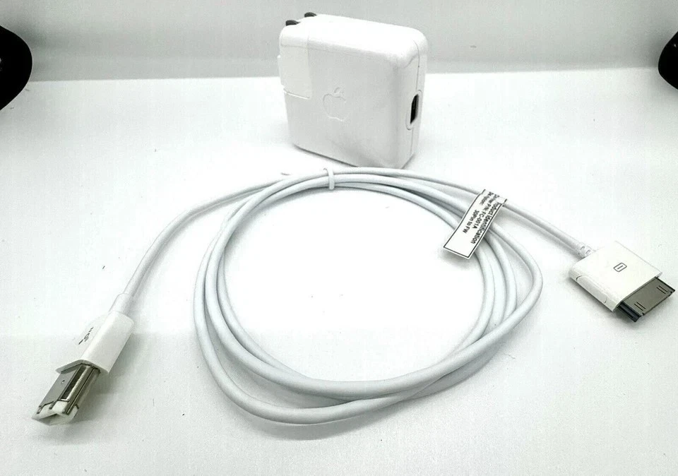 Cable FireWire y adaptador de pared para Apple iPod Classic OEM cargador de 30 pines Foto 2 de 4