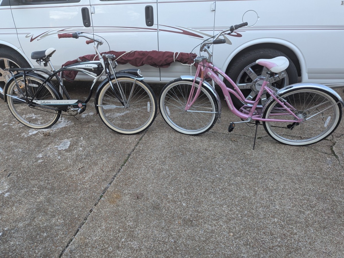 Schwinn Classic Seven Deluxe & Roxie Cruisers ~ Springer RARE PAIR
