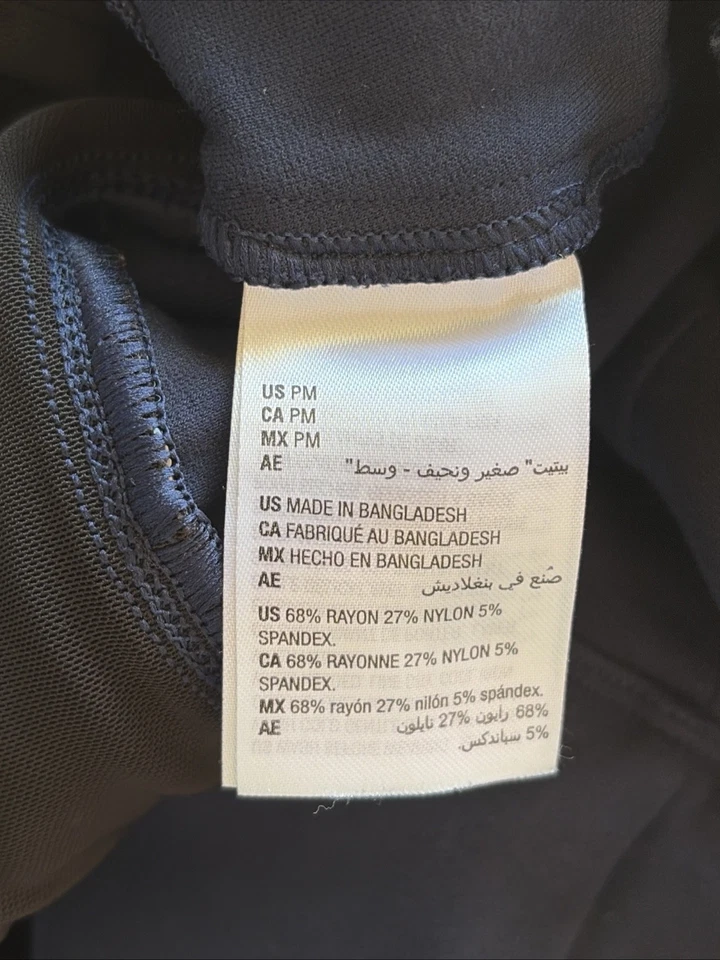 Pantalones Ponte Style & Co Azul Marino Pull On Elastizados Pierna Ancha Para Mujer Pequeños Medianos Foto 4 de 4