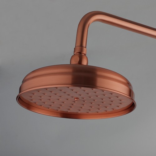 Antique Copper Bathroom Shower Rain Head Hand Shower Mixer Taps Faucet Set - Bild 4 von 9