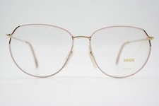 Vintage Glasses Zeiss 6824 Gold Pink Oval Eyeglass Frame