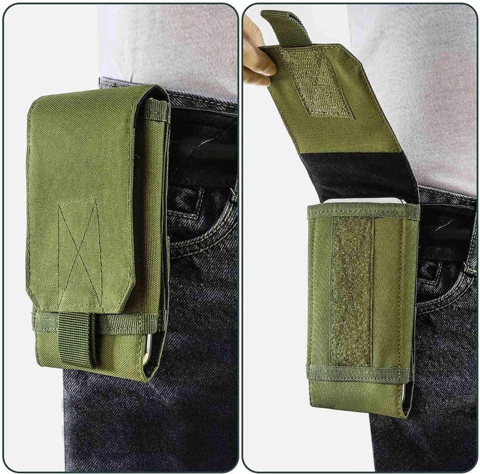 Universal Army Tactical Holster Molle Waist Belt Pack Bag Cell Phone Pouch Case - Image 4 of 4