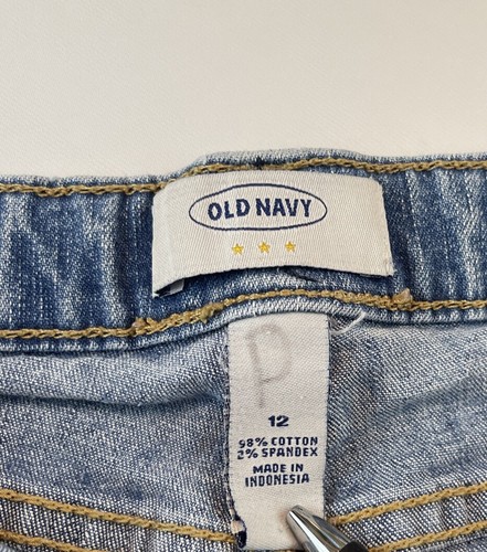 Girl's Old Navy Light Wash Denim Short Shorts Size 12 - Picture 7 of 13