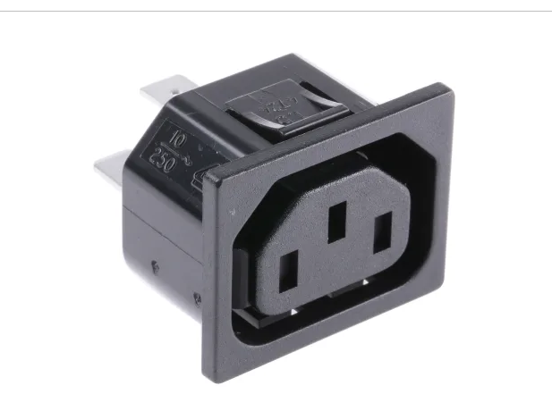 Presa da pannello a Incastro connettore femmina tripolare Schurter 10A 250V