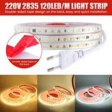 Wasserdicht 230V LED Stripe Streifen 120LEDs/m Band Selbstklebend Lichterkette